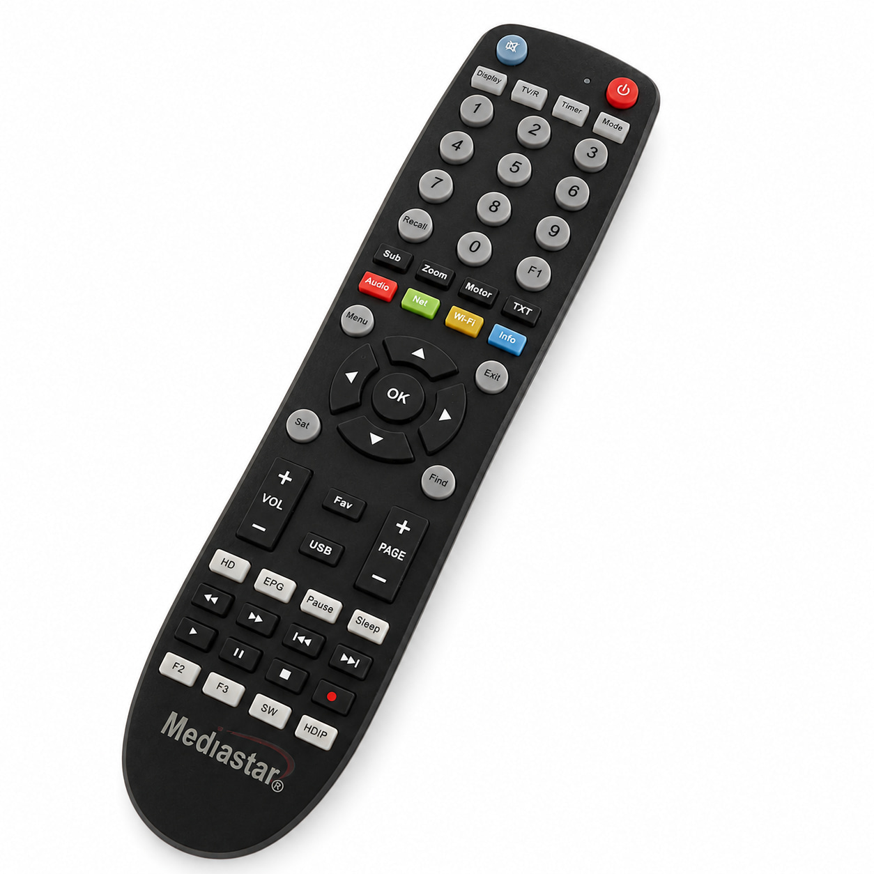 کنترل رسیور مدیا استار ته گرد MediaStar 12000 | دکمه فلزی درجه 1