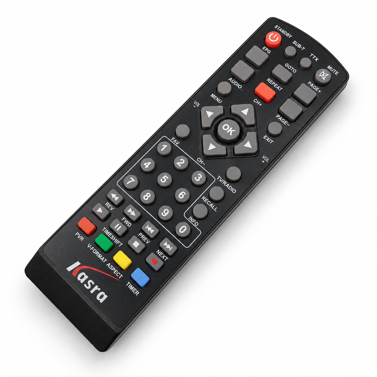 remote-control (131) کنترل گیرنده دیجیتال کسری مشکی KASRA