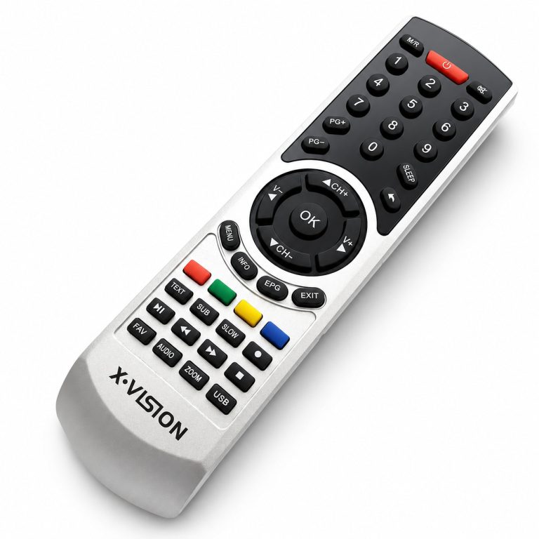 کنترل گیرنده دیجیتال ایکس ویژن مدل نقره ای XVISION