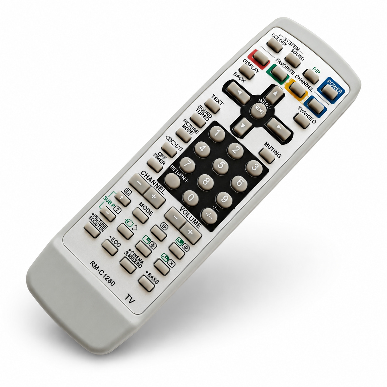 کنترل تلویزیون قدیمی جی وی سی JVC RM-C1280