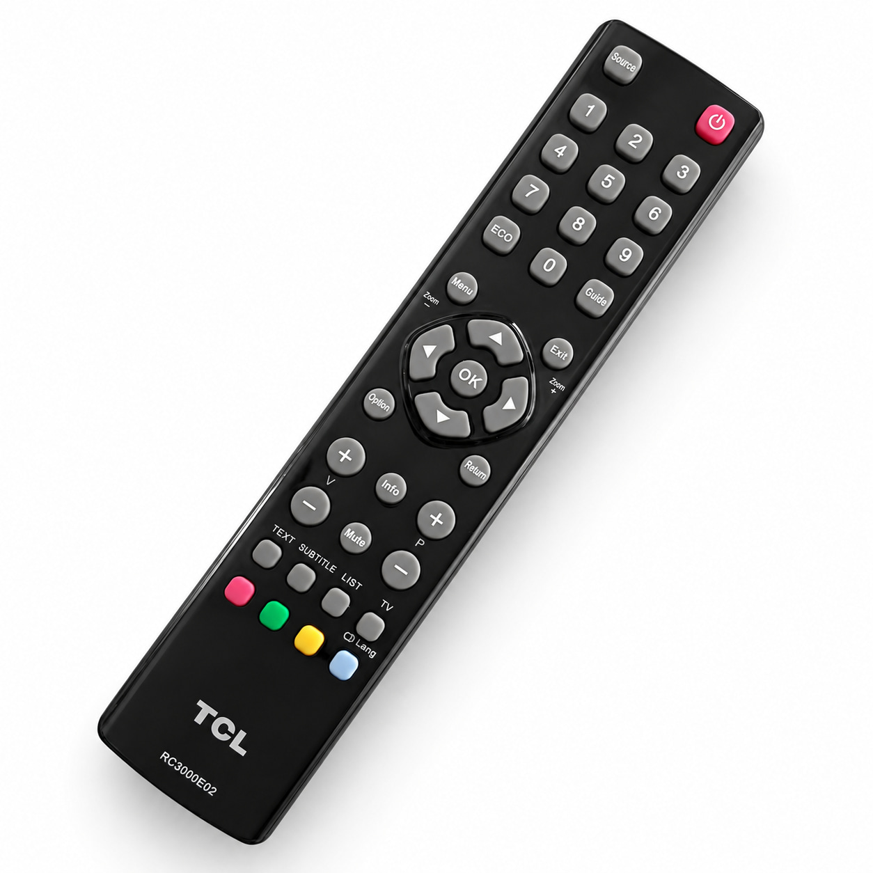 remote-control (201) کنترل تلویزیون ال ای دی تی سی ال TCL RC3000E02