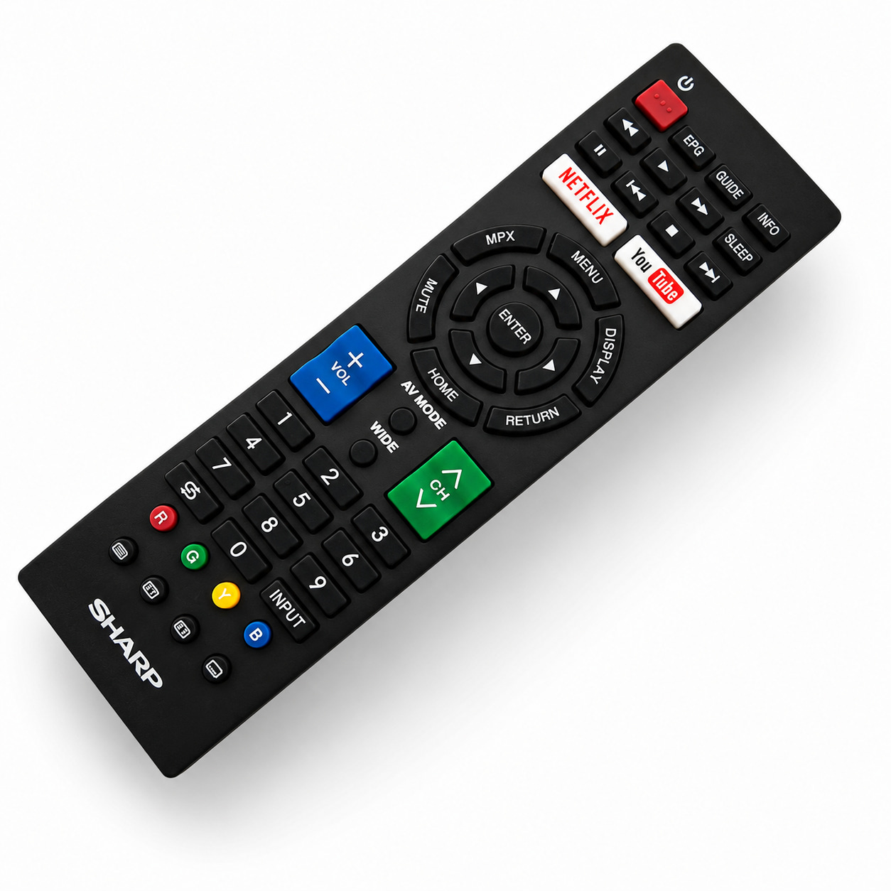 remote-control (233) کنترل تلویزیون LED شارپ اینترنت دار SHARP