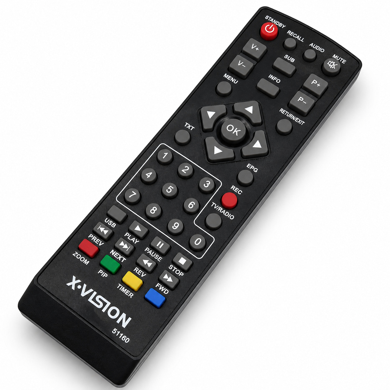 کنترل تلویزیون LED اکس ویژن XVISION51160
