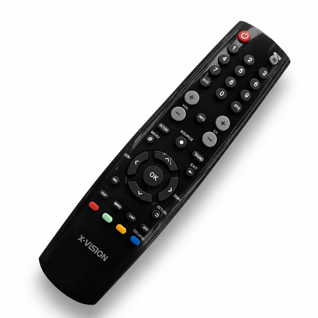 کنترل تلویزیون LED اکس ویژن تخم مرغی (تک نوشته) X.VISION 43Xt520