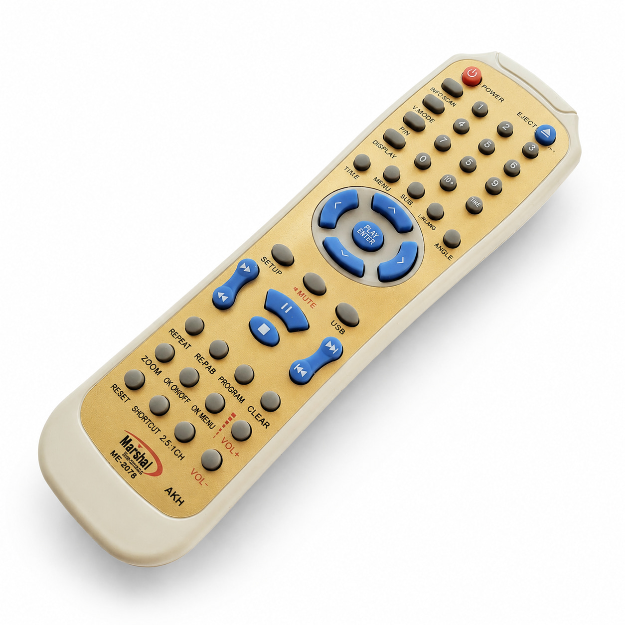 remote-control (354) کنترل دستگاه DVD مارشال Marshal مدل ME-2078A