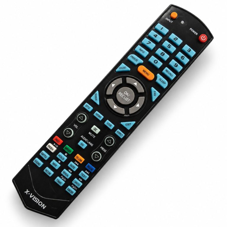 کنترل تلویزیون LED اکس ویژن دکمه آبی X.VISION 53202