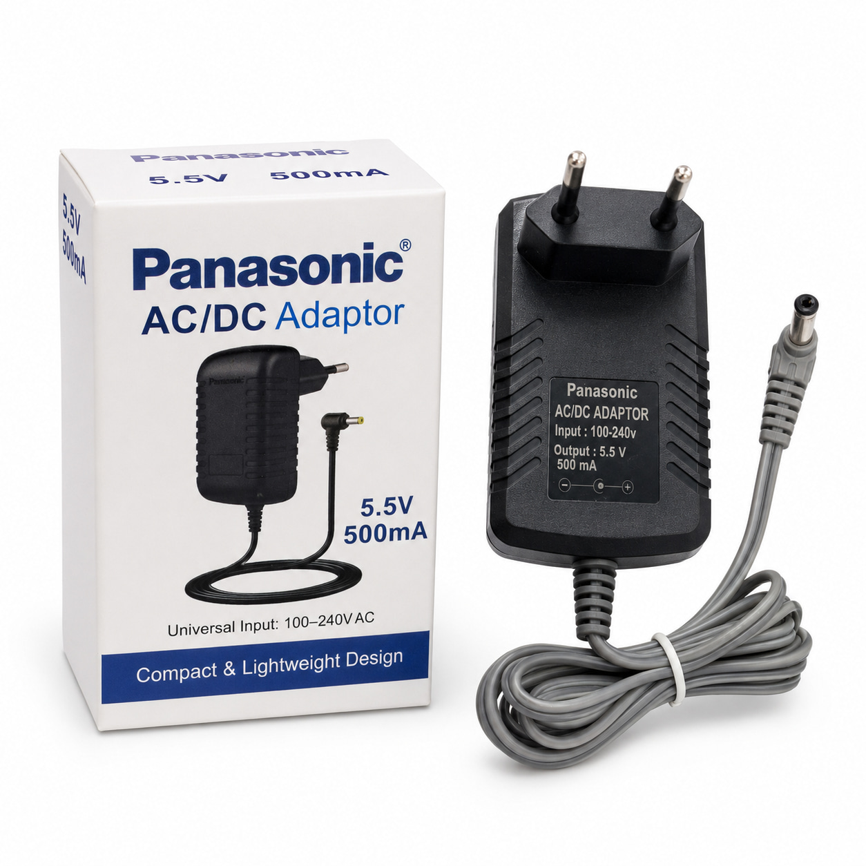 آداپتور 5.5 ولت 500 میلی آمپر برند پاناسونیک Panasonic