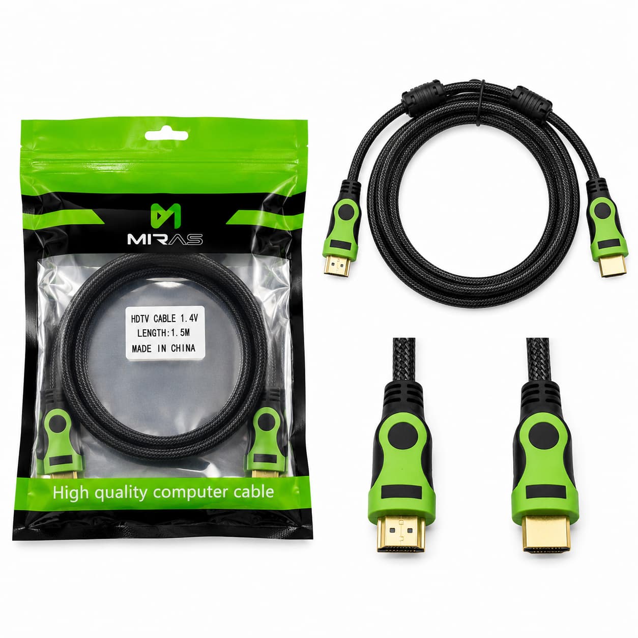 کابل HDMI طول 1.5 متر 4K برند MIRAS