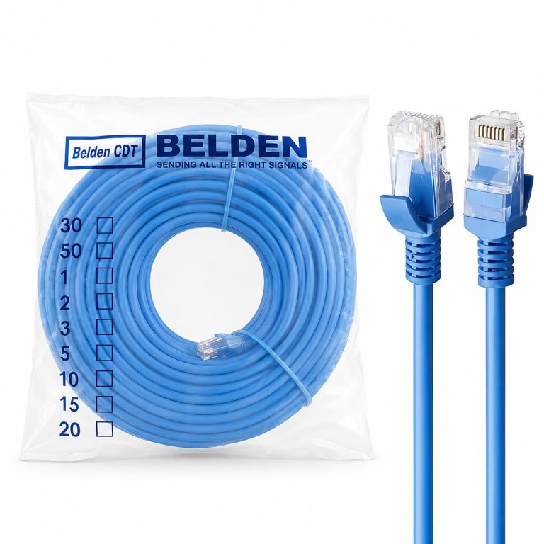کابل شبکه LAN طول 30 متر CAT 6 برند BELDEN