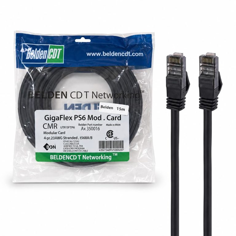 کابل شبکه LAN طول 15 متر CAT 6 برند BELDEN