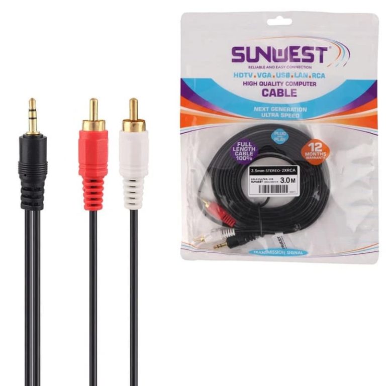 کابل صدا دو به یک 3 متری برند SUNWEST