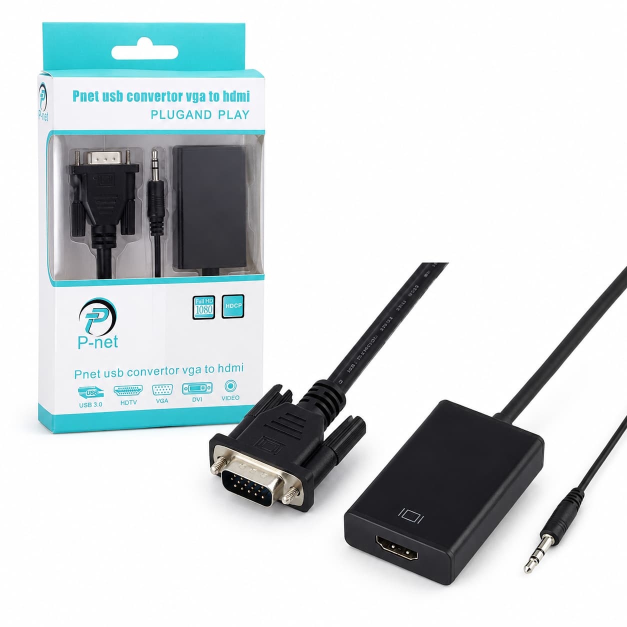 تبدیل VGA به HDMI مدل P-net