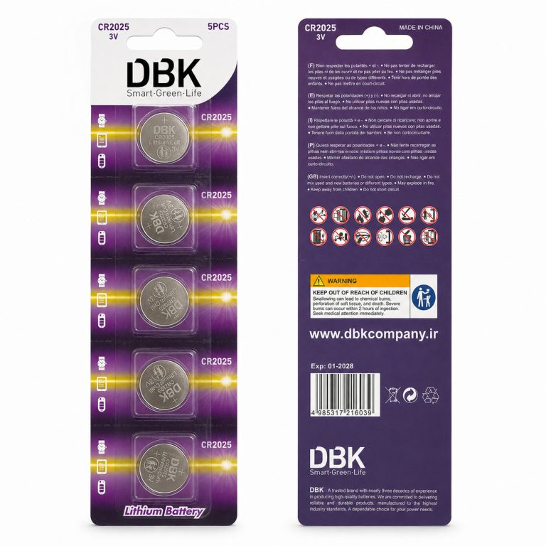 باتری سکه ای 2025 برند DBK