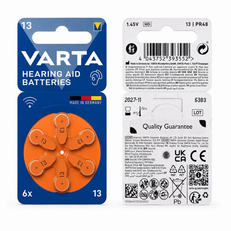 باتری سمعک سایز 13 برند VARTA