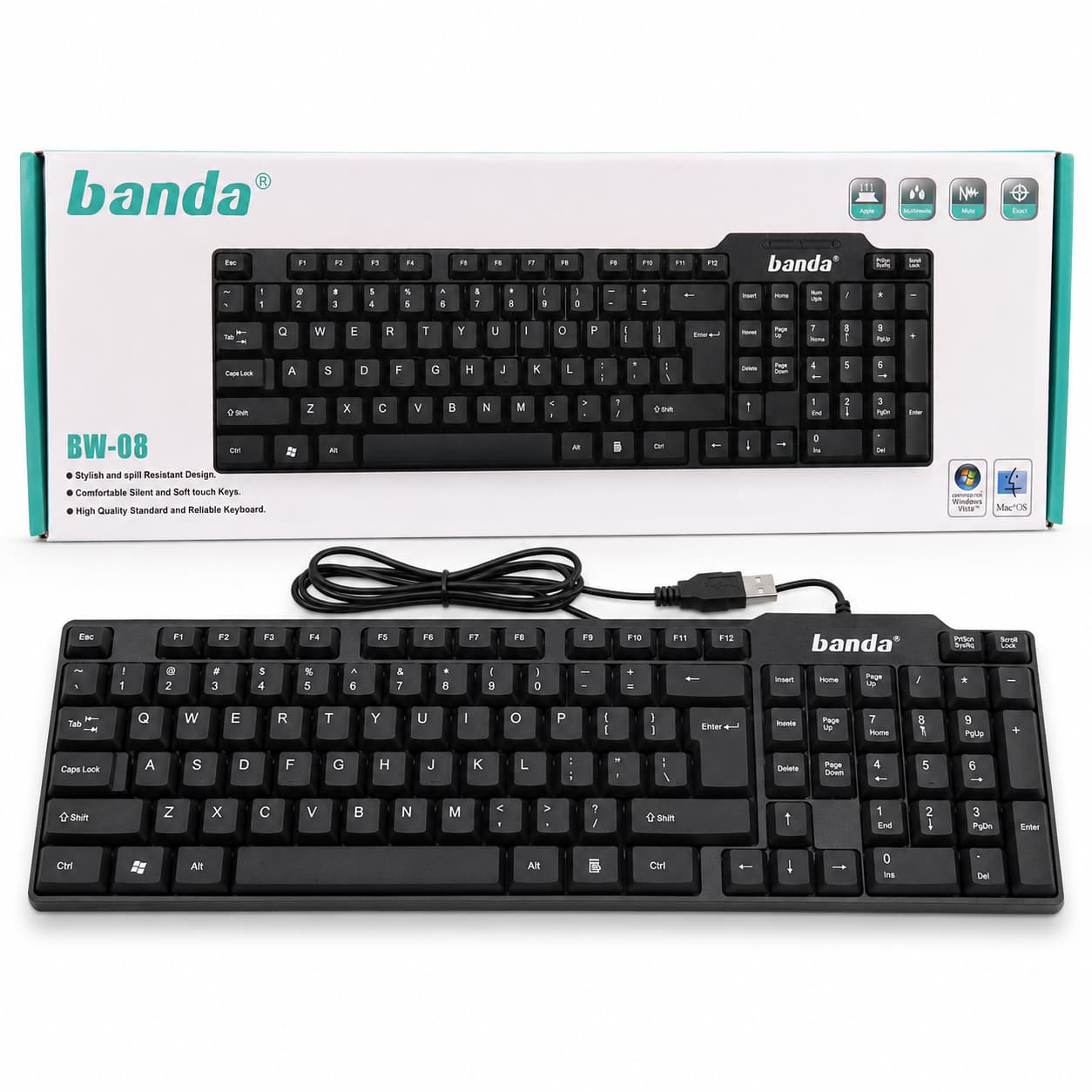 کیبرد banda مدل BW_08