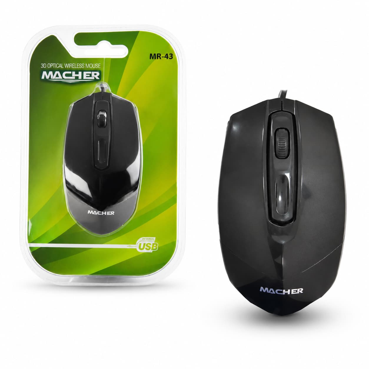 موس سیم دار سایلنت MACHER مدل MR_43