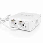 محافظ برق فلزی یخچال و فریزر صنعتی 16 آمپر 2 خانه 2 متر سیم دیجیتالی امگا F3100 ـ پریزها