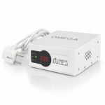 محافظ برق فلزی یخچال و فریزر 2 خانه 2 متر سیم دیجیتالی امگا
