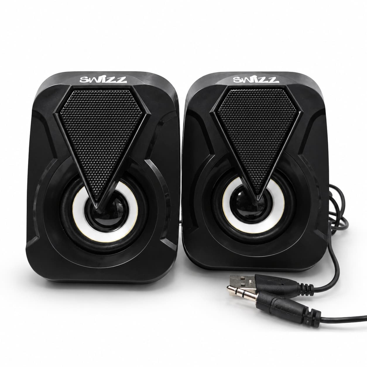 speaker (17) اسپیکر دسکتاپ سویز مدل SWIZZ SWE-1035 (دو تیکه RGB دار)